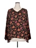 Maurices 100% Polyester Brown Long Sleeve Blouse Size 20 (2) - photo 1