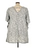 Dotti Gray 3/4 Sleeve Top Size 3X - photo 2