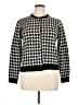 Carolyn Taylor Houndstooth Black Pullover Sweater Size XL - photo 1