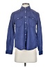 Sundance 100% Linen Blue Long Sleeve Button-Down Shirt Size XXS - photo 1