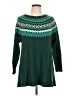 Roaman's 100% Acrylic Green Pullover Sweater Size 12 - photo 1