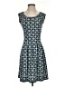 Max Studio Argyle Blue Casual Dress Size S - photo 1