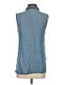 Forever 21 100% Lyocell Blue Sleeveless Button-Down Shirt Size XS - photo 2
