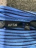 Apt. 9 Stripes Blue Casual Dress Size L - photo 7