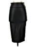 Simlu Solid Black Faux Leather Skirt Size S - photo 1