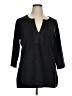 Gretchen Scott Designs Black 3/4 Sleeve Blouse Size XL - photo 1
