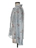 Majorelle Floral Stripes Blue Silver Long Sleeve Blouse Size M - photo 5