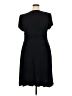 R&M Richards Solid Black Casual Dress Size 18 - photo 2