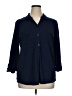 Chico's Blue 3/4 Sleeve Button-Down Shirt Size XL (3) - photo 1