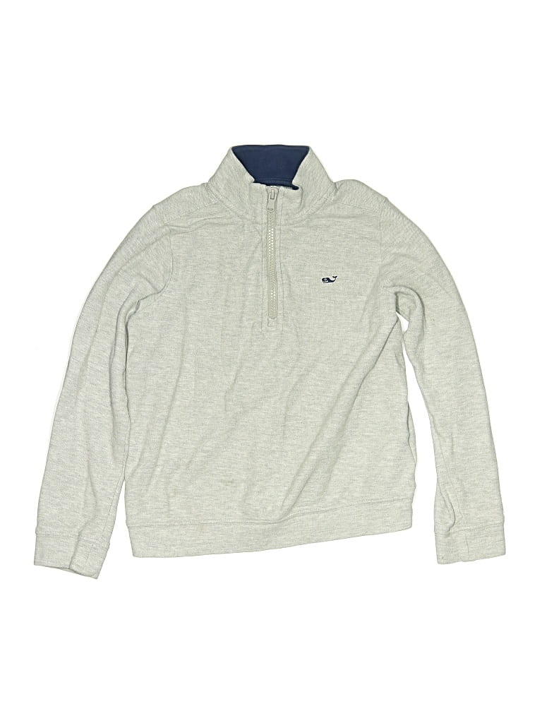 Pre-owned Vineyard Vines Kids' Pullover Sweater In Silver