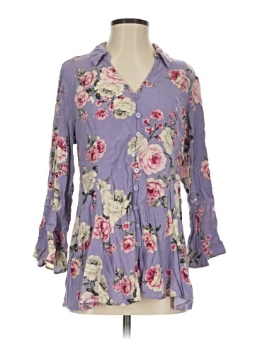 Torrid 3/4 Sleeve Blouse (view 1)