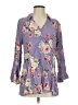 Torrid Floral Purple 3/4 Sleeve Blouse Size (0) - photo 1