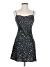 Which We Want 100% Polyester Marled Black Cocktail Dress Size S - photo 1