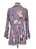 Torrid Floral Purple 3/4 Sleeve Blouse Size (0) - photo 2