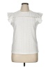 Unbranded 100% Polyester White Short Sleeve Blouse Size XL - photo 1