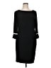 Chaps Solid Black Cocktail Dress Size XL - photo 1