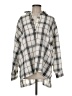 AEMI+CO Plaid Silver 3/4 Sleeve Blouse Size M - photo 1