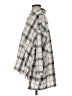 AEMI+CO Plaid Silver 3/4 Sleeve Blouse Size M - photo 5