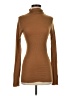 Enza Costa Brown Long Sleeve Turtleneck Size XS (estimated) - photo 1