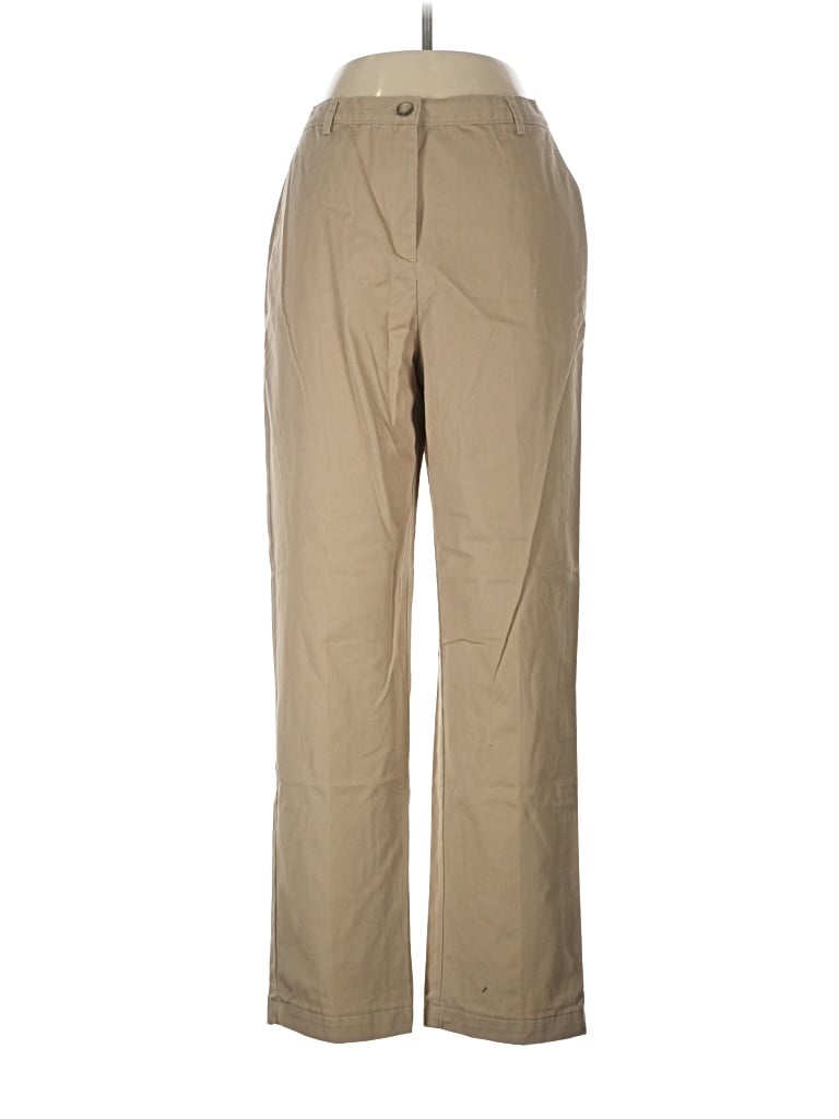 Pre-owned Lands' End Khaki Pant In Tan