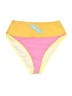 Popvil Color Block Yellow Swimsuit Bottoms Size M - photo 1