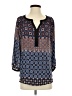 Neiman Marcus 100% Polyester Blue 3/4 Sleeve Blouse Size S - photo 1