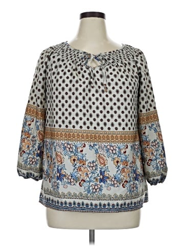 Tantrums 3/4 Sleeve Blouse (view 1)