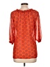 Old Navy Orange 3/4 Sleeve Blouse Size L - photo 2