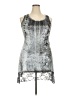 Vocal Metallic Silver Cocktail Dress Size XXL (estimated) - photo 1
