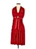 Betsy & Adam Red Cocktail Dress Size 6 - photo 1