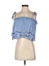 Tiare Hawaii 100% Rayon Blue Sleeveless Blouse Size XS - photo 1