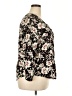 Fun2Fun 100% Rayon Floral Black 3/4 Sleeve Blouse Size XXL - photo 4