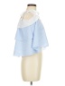 Shein 100% Polyester Blue Sleeveless Blouse Size M - photo 4