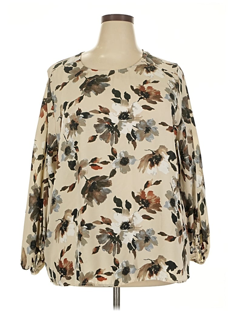 Pre-owned West Kei 3/4 Sleeve Blouse In White