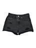 Old Navy Hearts Black Denim Shorts Size 1 - photo 1