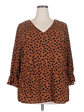 Evri 3/4 Sleeve Blouse (view 1)