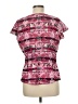 Serenade Pink Short Sleeve Blouse Size M - photo 2