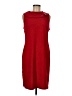 Ellen Weaver Solid Red Casual Dress Size M - photo 1