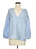 Melissa Nepton Blue 3/4 Sleeve Blouse Size M - photo 1
