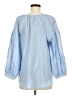 Melissa Nepton Blue 3/4 Sleeve Blouse Size M - photo 2