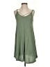 Roxy Solid Green Casual Dress Size S - photo 1