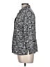 Notations 100% Polyester Print Black 3/4 Sleeve Blouse Size L - photo 5