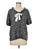 Haptics Black Short Sleeve Blouse Size M (estimated) - photo 1
