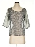 Kirra Silver 3/4 Sleeve Top Size S - photo 1
