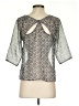 Kirra Silver 3/4 Sleeve Top Size S - photo 2