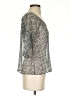 Kirra Silver 3/4 Sleeve Top Size S - photo 4