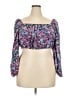 Shein Curve Purple 3/4 Sleeve Blouse Size 4X - photo 1