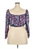 Shein Curve Purple 3/4 Sleeve Blouse Size 4X - photo 2
