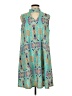 Discount Divas Paisley Teal Casual Dress Size L - photo 1
