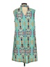 Discount Divas Paisley Teal Casual Dress Size L - photo 2